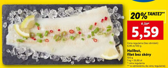 Lidl Halibut, filet bez skóry 100g oferta