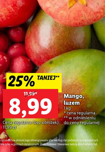 Lidl Mango, luzem 1kg oferta