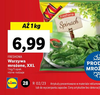 Lidl Freshona Warzywa mrożone, XXL 1kg oferta