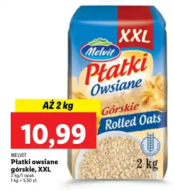 Lidl Melvit Płatki owsiane górskie, XXL 2kg oferta