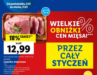 Lidl Rzeźnik Łopatka wieprzowa 1kg oferta