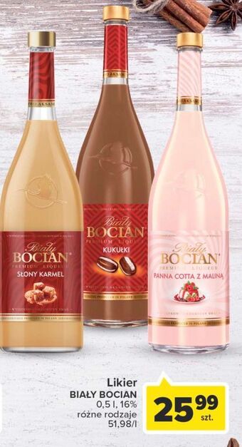 Carrefour Likier biały bocian panna cotta z maliną oferta