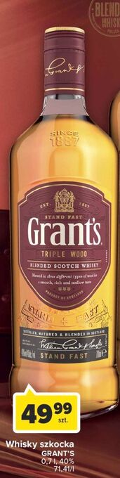 Carrefour Whisky grant's triple wood oferta