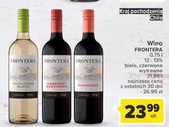 Carrefour Wino frontera carmenere oferta