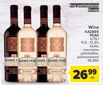 Carrefour Wino kazbek peak saperavi oferta