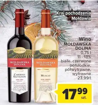 Carrefour Wino czerwone półwytrawne mołdawska dolina oferta