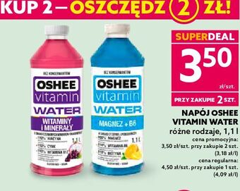 Dealz Napój magnez+b6 oshee vitamin water oferta