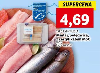 Lidl Mintaj polędwica targ rybny lidla oferta