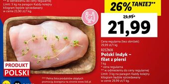 Lidl Filet z piersi indyka rzeźnik codzienna dostawa oferta