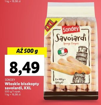 Lidl Biszkopty savoiardi sondey oferta