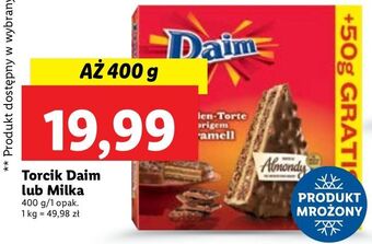 Lidl Ciasto mrożone torcik daim oferta