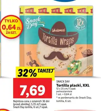 Lidl Tortilla wraps pełnoziarniste snack day oferta