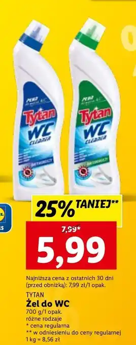 Lidl Płyn do wc zielony tytan wc oferta