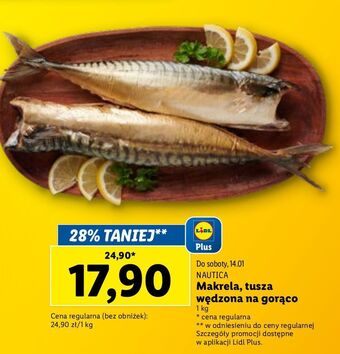 Lidl Makrela wędzona na gorąco nautica schwartz oferta