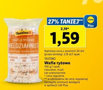 Lidl Wafle ryżowe musli tastino oferta