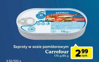 Carrefour Express Szprot w sosie pomidorowym carrefour classic oferta