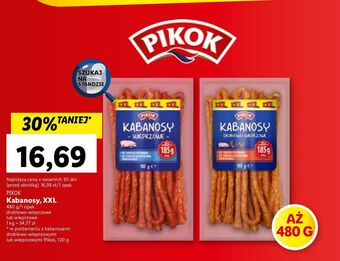Lidl Kabanosy wieprzowe pikok oferta