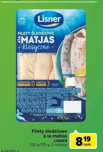 Carrefour Express Filety śledziowe a la matjas klasyczne lisner oferta