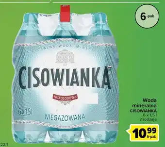 Carrefour Express Woda niegazowana cisowianka oferta