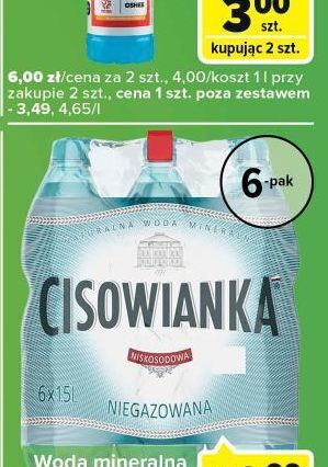 Globi Woda lekko gazowana cisowianka oferta