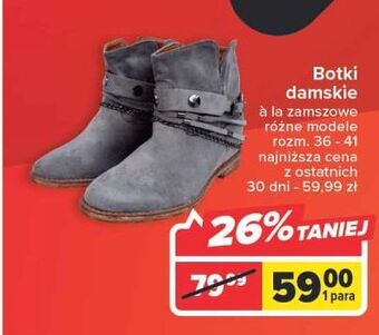 Carrefour Botki damskie 36-41 oferta