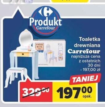 Carrefour Toaletka drewniana carrefour oferta