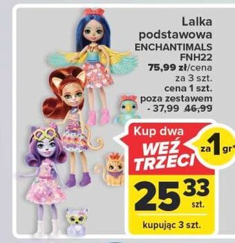 Carrefour Lalka ze zwierzakiem enchantimals mattel oferta