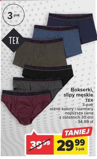 Carrefour Bokserki męskie tex oferta