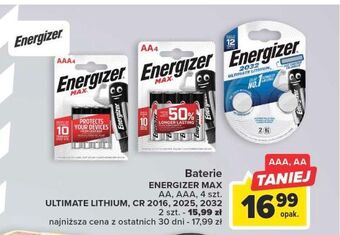 Carrefour Baterie aa energizer max oferta