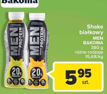 Carrefour Shake bananowy bakoma men protein oferta