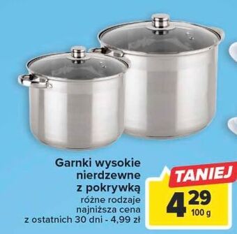 Carrefour Garnki wysokie oferta