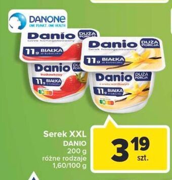 Carrefour Serek truskawkowy danone danio oferta