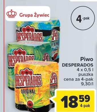 Carrefour Piwo desperados lime oferta