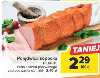 Carrefour Polędwica sopocka pekpol oferta