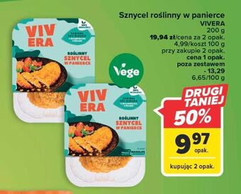 Carrefour Sznycel w panierce vivera vegan oferta