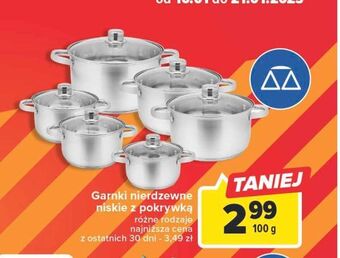 Carrefour Garnki nierdzewne oferta
