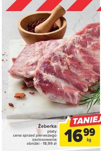 Carrefour Żeberka wieprzowe płaty oferta