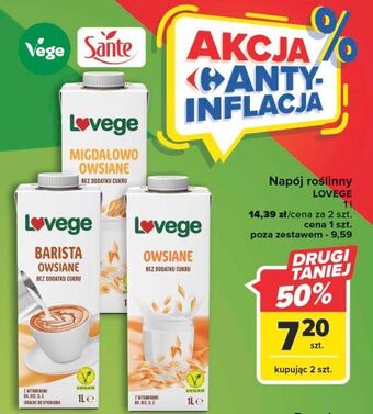 Carrefour Napój barista owsiane sante i love vege oferta