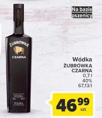 Carrefour Wódka żubrówka czarna oferta