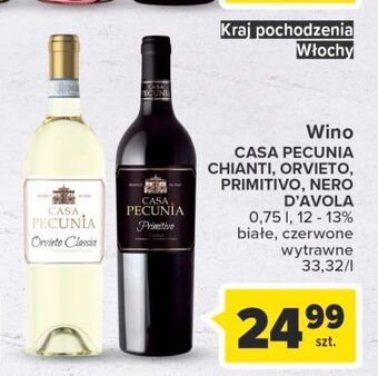 Carrefour Wino wytrawne casa pecunia nero d'avola oferta