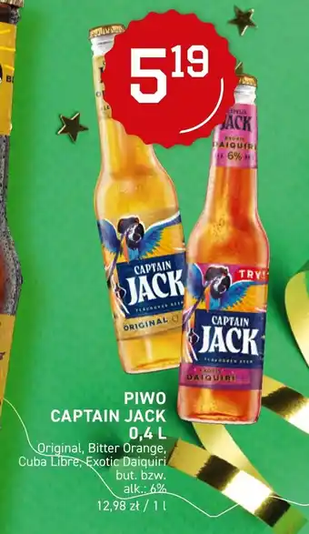 Duży Ben Capitan Jack piwo 0,4l Orginal, Bitter Orange, Cuba Libre, Exotic Daiquiri alk.: 6% oferta