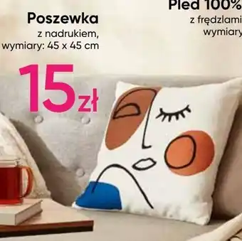 Pepco Poszewka z nadrukiem 45x45cm oferta