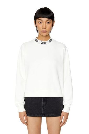 Sweatshirt with logo collar