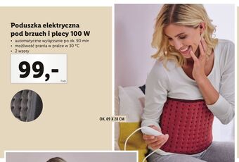 Lidl Poduszka elektryczna pod brzuch i plecy 100 w oferta