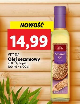 Lidl Olej sezamowy vitasia oferta