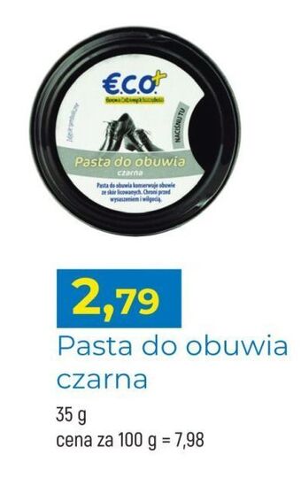 E.Leclerc Pasta do obuwia czarna eco+ oferta