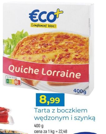 E.Leclerc Tarta z boczkiem wędzonym i szynką eco+ oferta