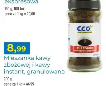 E.Leclerc Rozpuszczalna mieszanka kaw eco+ oferta
