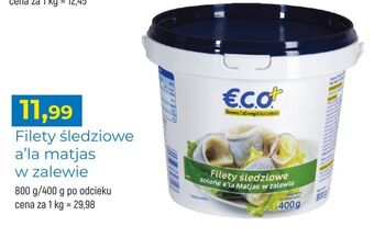 E.Leclerc Filety ze śledzia a'la matjas w zalewie eco+ oferta