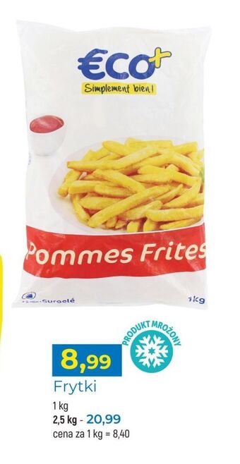 E.Leclerc Frytki mrożone eco+ oferta